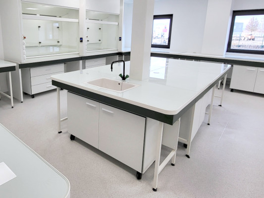 Paillasse Centrale Laboratoire Industrie (Simple/Double) | POSSÉMÉ