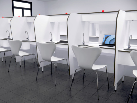 Cabine d'Analyse Sensorielle Fixe | Laboratoire Sensoriel POSSÉMÉ